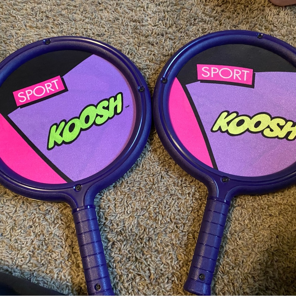 Vintage 1991 Original Koosh Paddle ball Rackets OddzOn